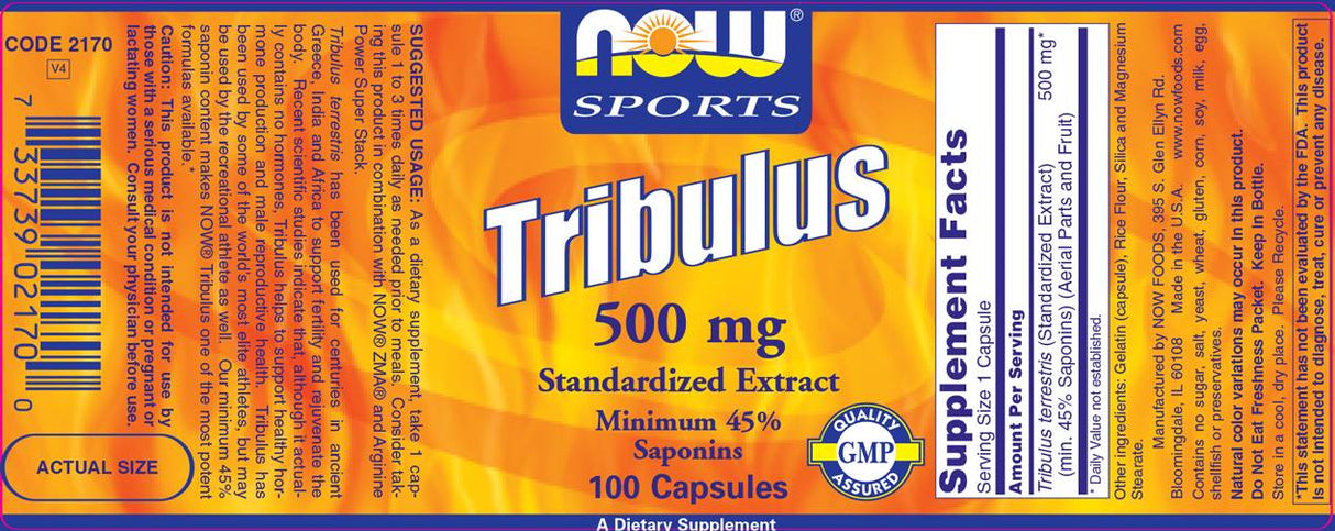Tribulus 500 mg - 100 капсули