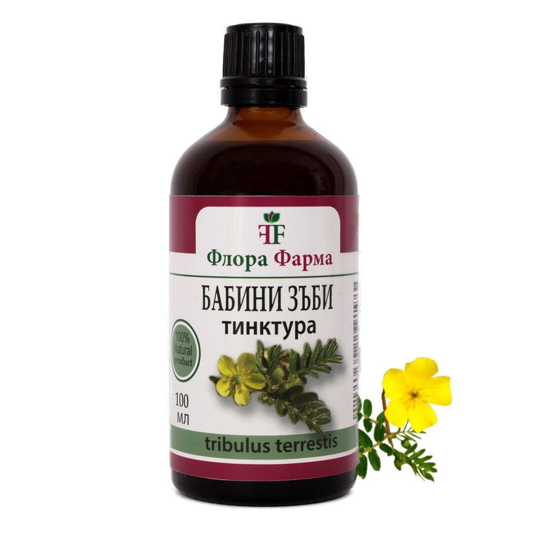 Tribulus terrestris баба на зъбите 750 mg - тинктура 100ml flora farma