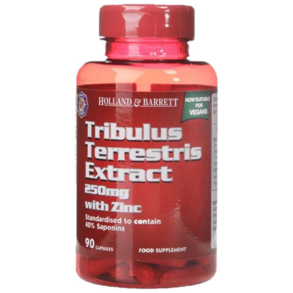 Екстракт от Tribulus terrestris 250 mg (еквивалент на 1750 mg) / + цинк 90 капсули