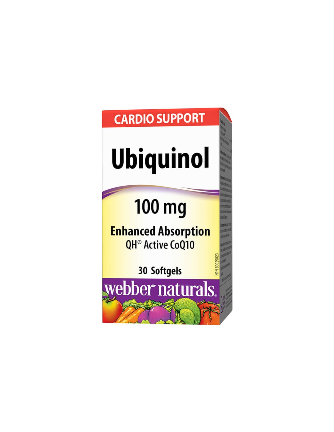 Ubiquinol Active CoQ10 - Убихинол активен коензим Q10, 30 меки капсули <tc>Webber Naturals</tc>
