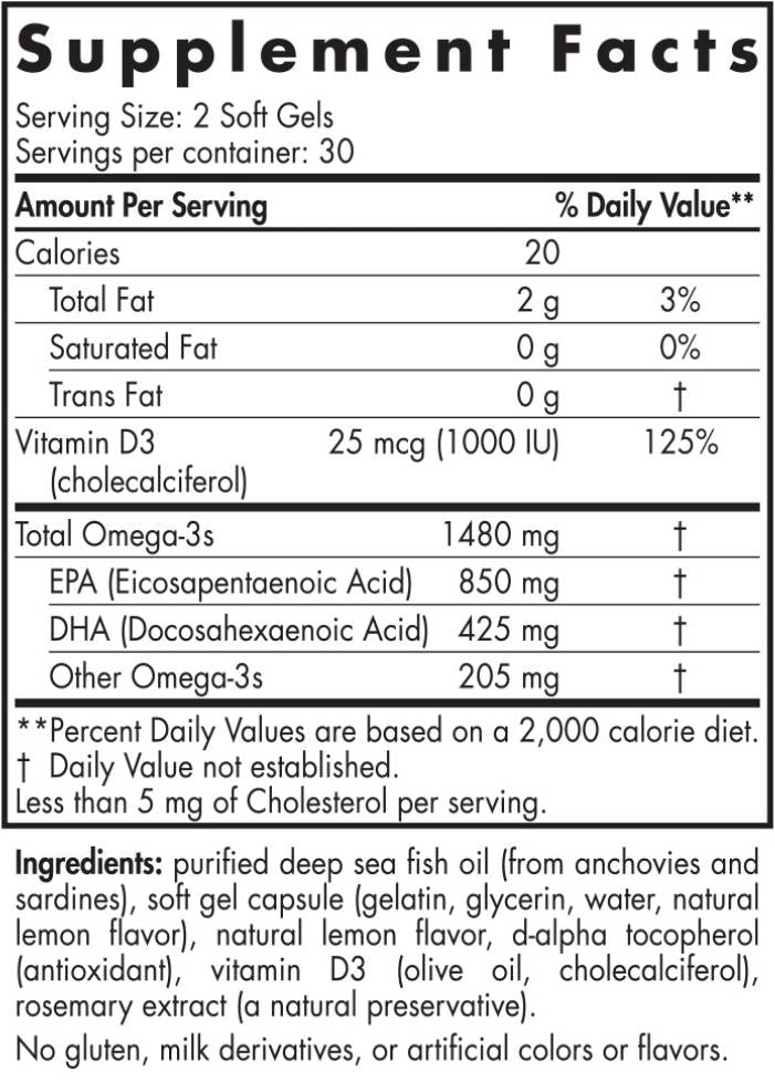 Ultimate Omega -D3 Sport 1480 mg - 60 гел капсули