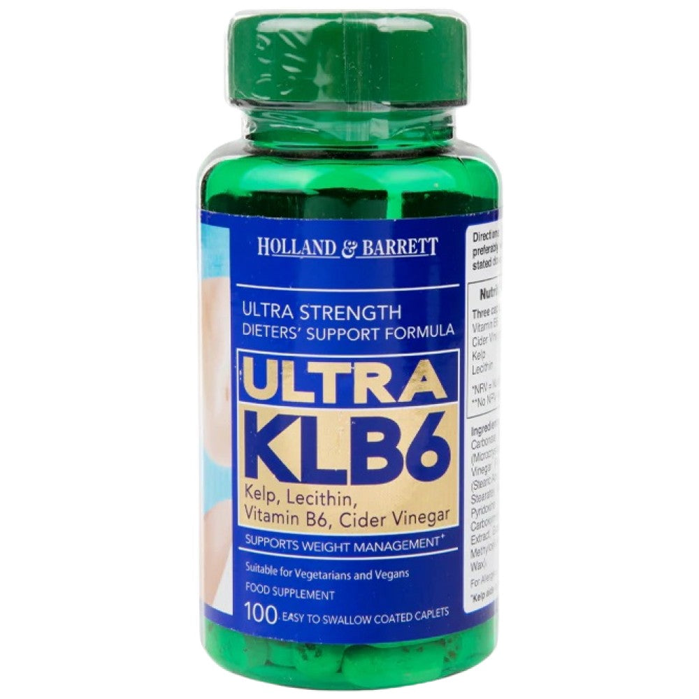 Ultra Klb6 | Келп, лецитин, B6 и сайдер оцет - 100 капсули
