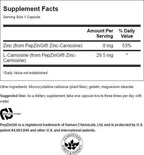 Ултра цинков карнозин (Pepzin GI) 37,5 mg 60 капсули