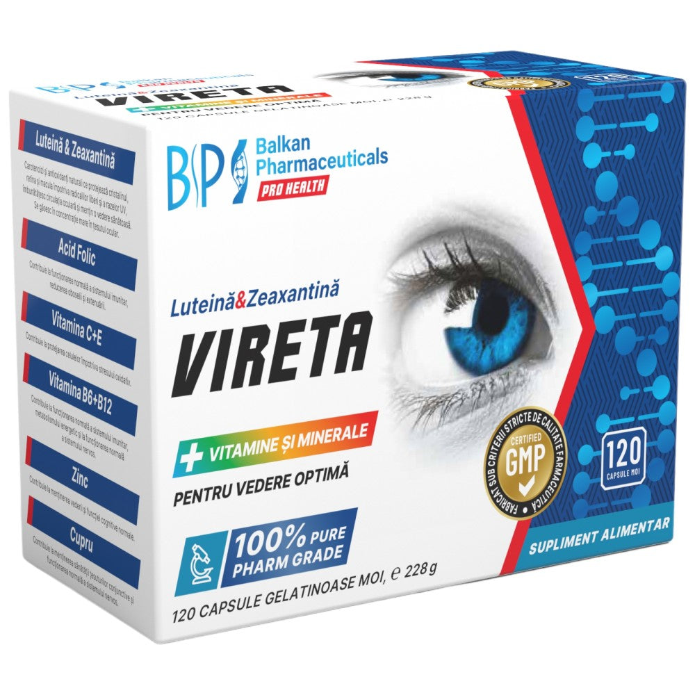 VIRETA | Оптимално зрение - 120 капсули