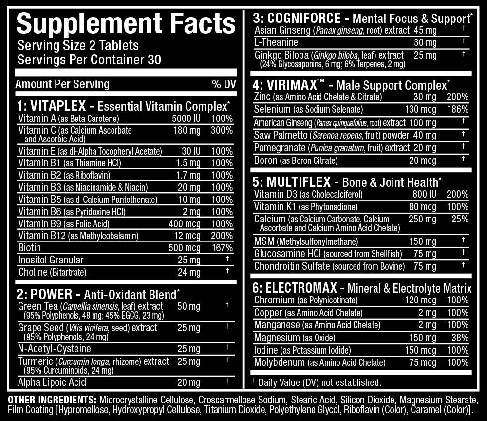 Vitaform / Premium Multi-Vitamin за мъже 60 таблетки