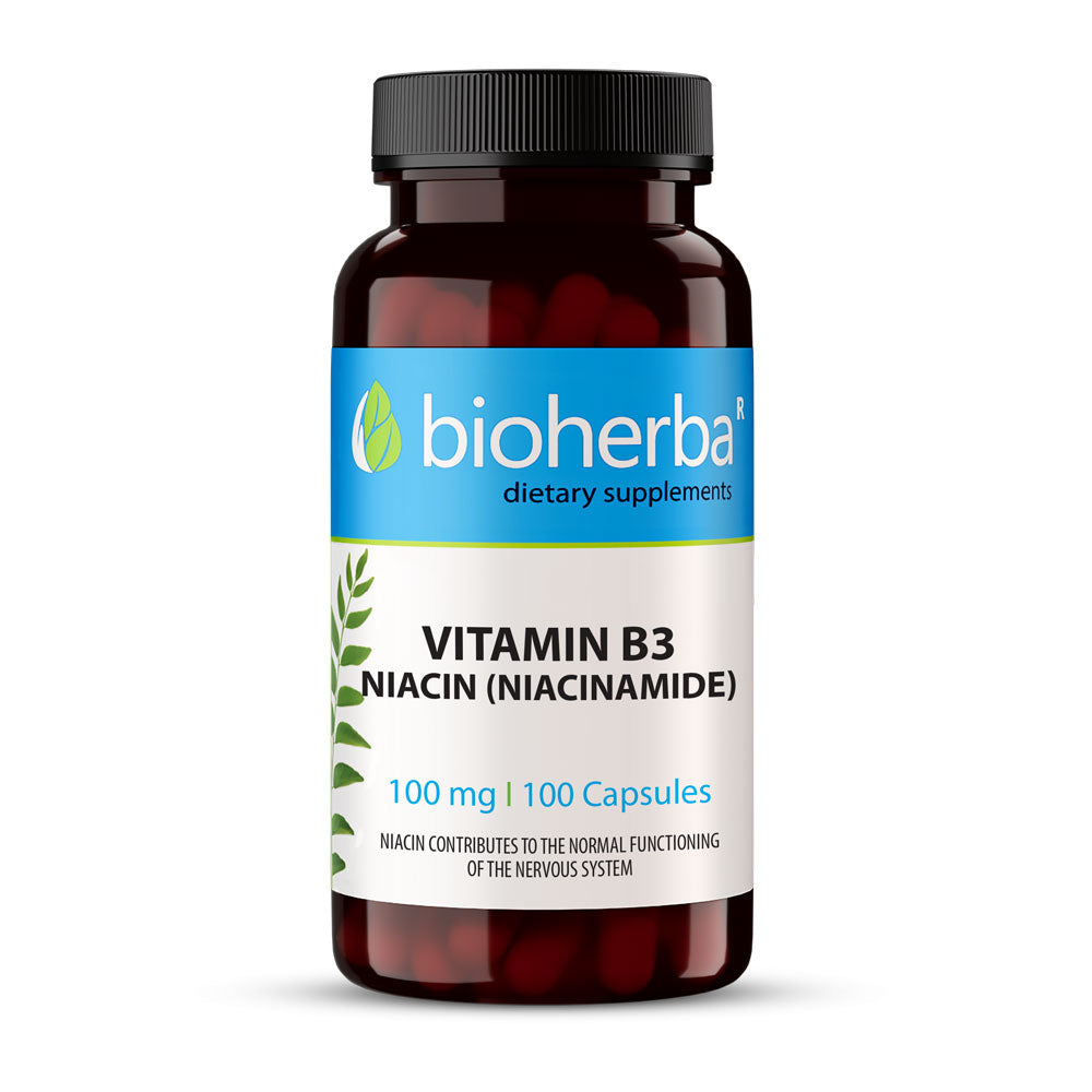 Витамин В3 | Ниацин 100 mg - 100 капсули