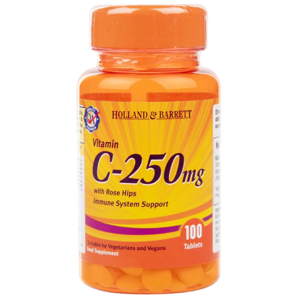 Витамин С 250 mg | С розови бедра - 100 таблетки