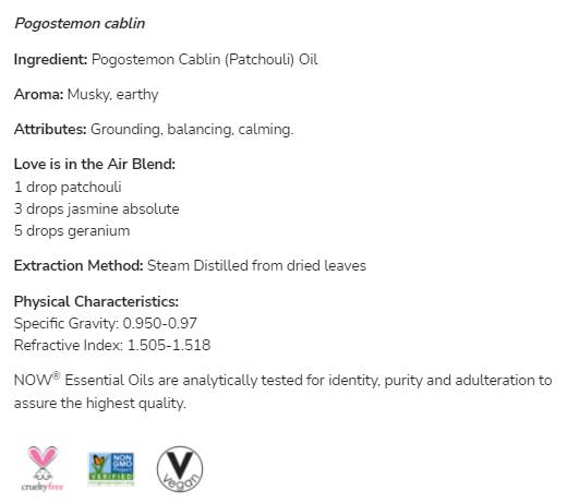 Пачули масло | 100% чист Pogostemon Cablin - 30 ml