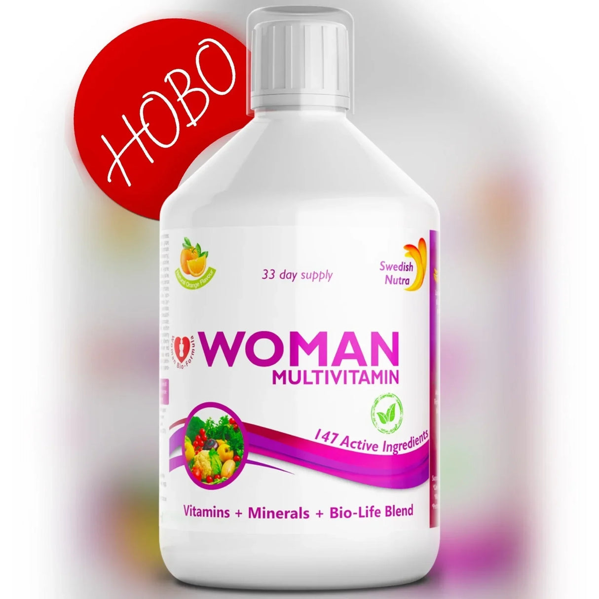 Жени мултивитамини за жени с колаген 1497 mg - 147 активни съставки /500 ml /