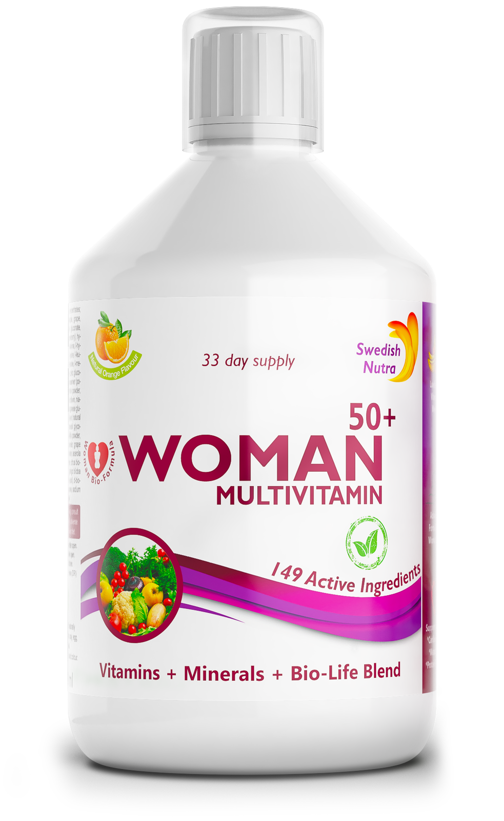 Жени 50+ мултивитамини за жени с колаген 1497 mg - 149 активни съставки /500 ml /