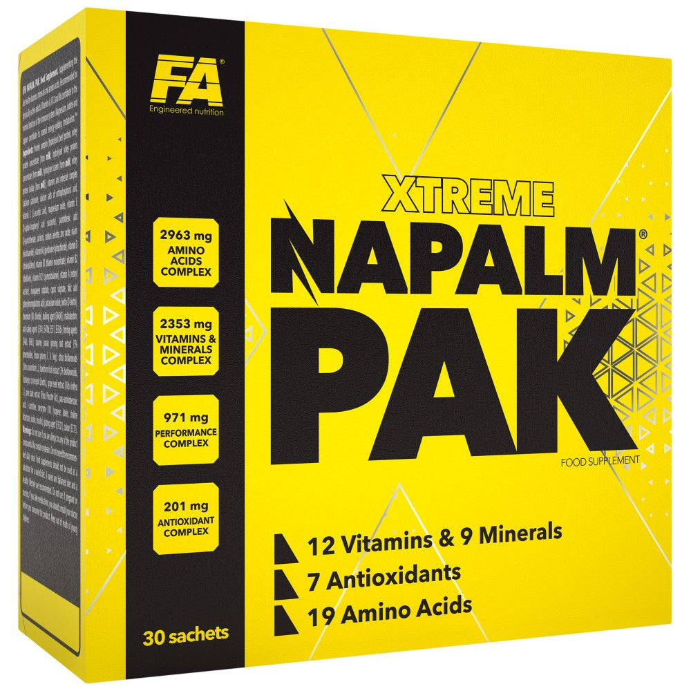 Xtreme Napalm Pak | Пълни витамини, минерали и антиоксидантна формула - 30 пакета