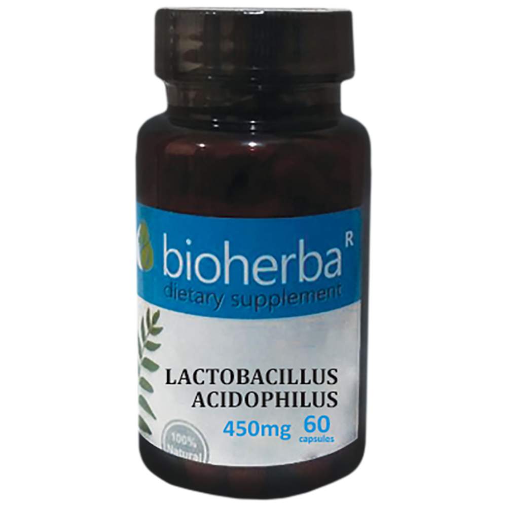 Lactobacillus acidophilus 450 mg - 60 капсули