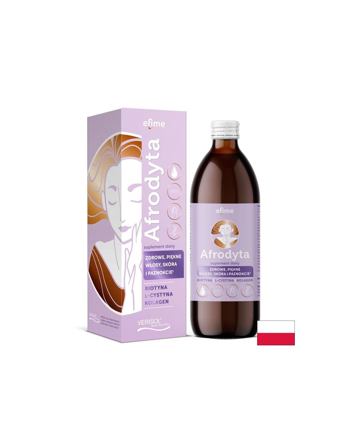 Афродит - течна формула за коса, кожа и нокти, 500 ml, 20 дози