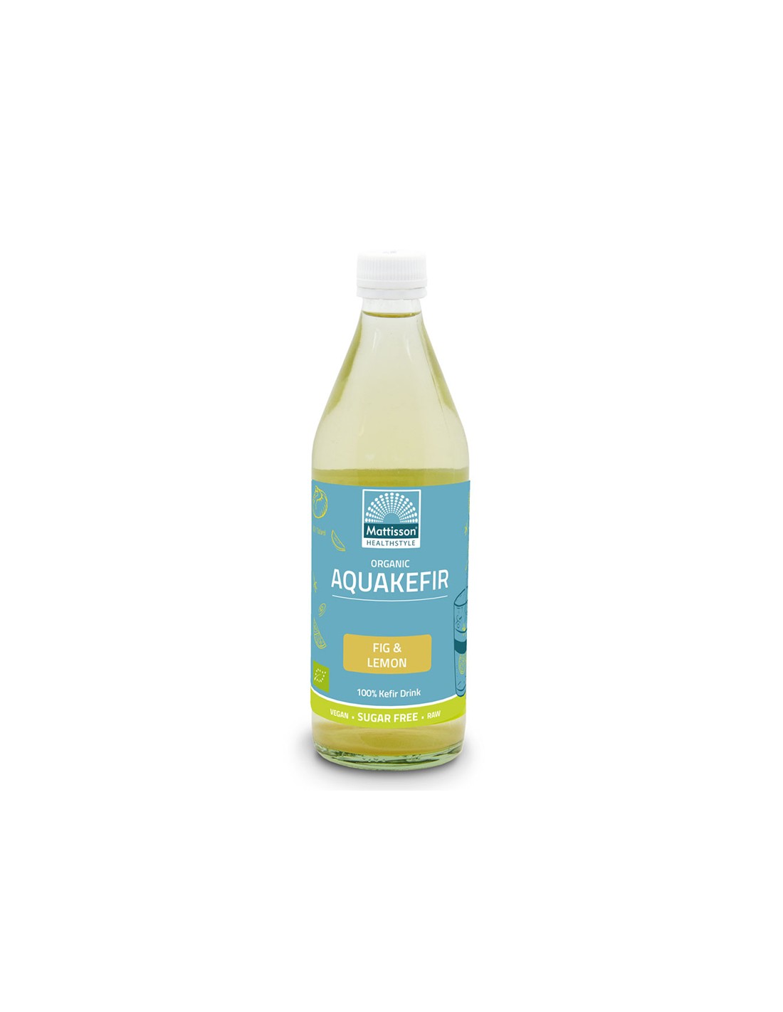 Aquakefir Fig and Lemon Bio, 500 ml Mattisson Healthstyle - Nutra Best Europe