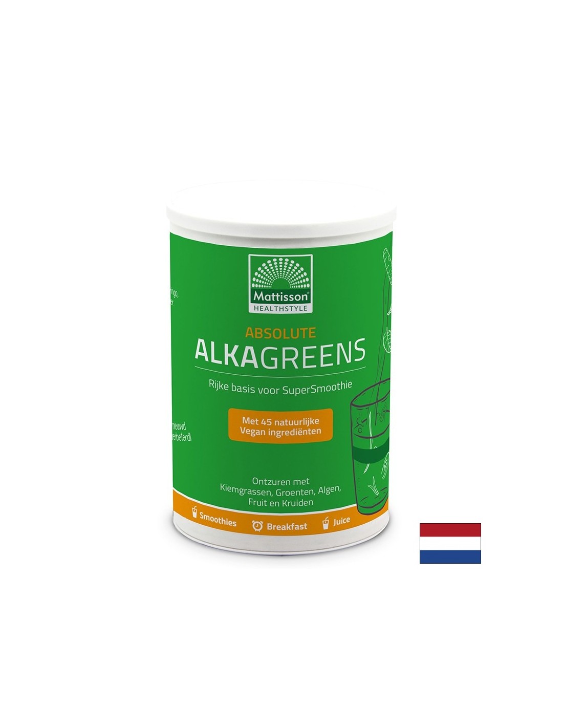 Алкално -киселинна баланс - Alka Greens - Абсолютни алкагрени, 300 g прах