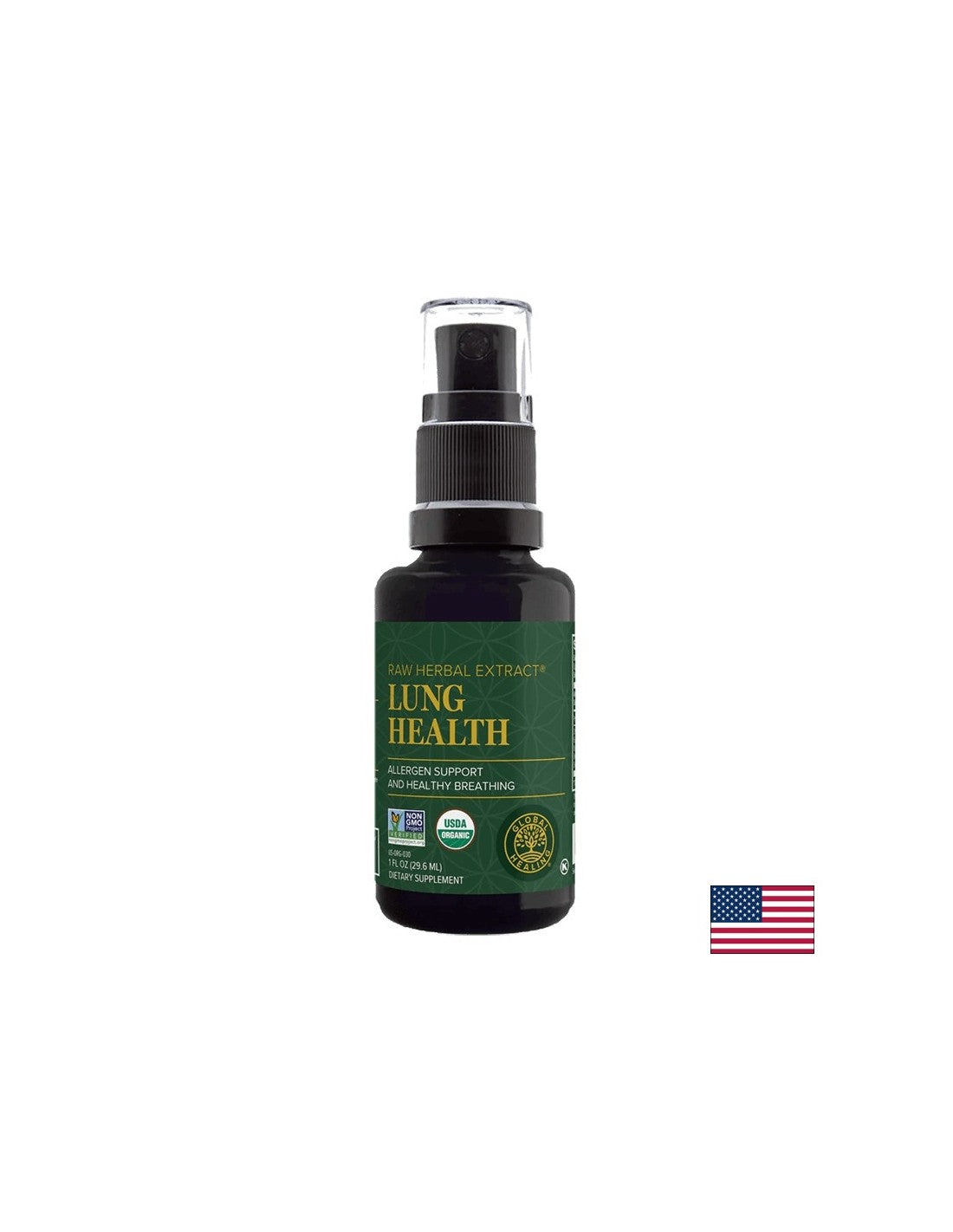 ЗДРАВЕ НА ЛУНГ / Билкова смес за дихателната система / спрей за уста, 29,6 ml глобално изцеление