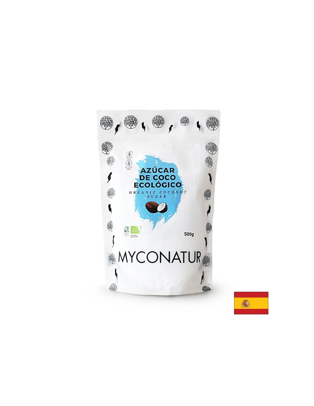 Azucar de coco, Bio - Органична кокосова захар, 500гр <tc>Myconatur</tc>