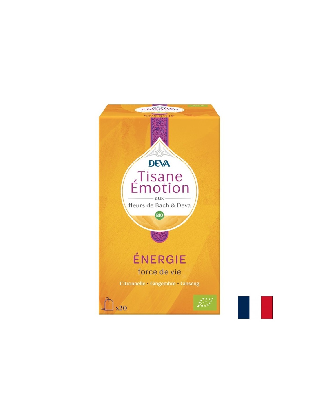 Билков чай „Енергия“ (с флорални еликсири според метода на д -р Бах), 20 торбички за филтри