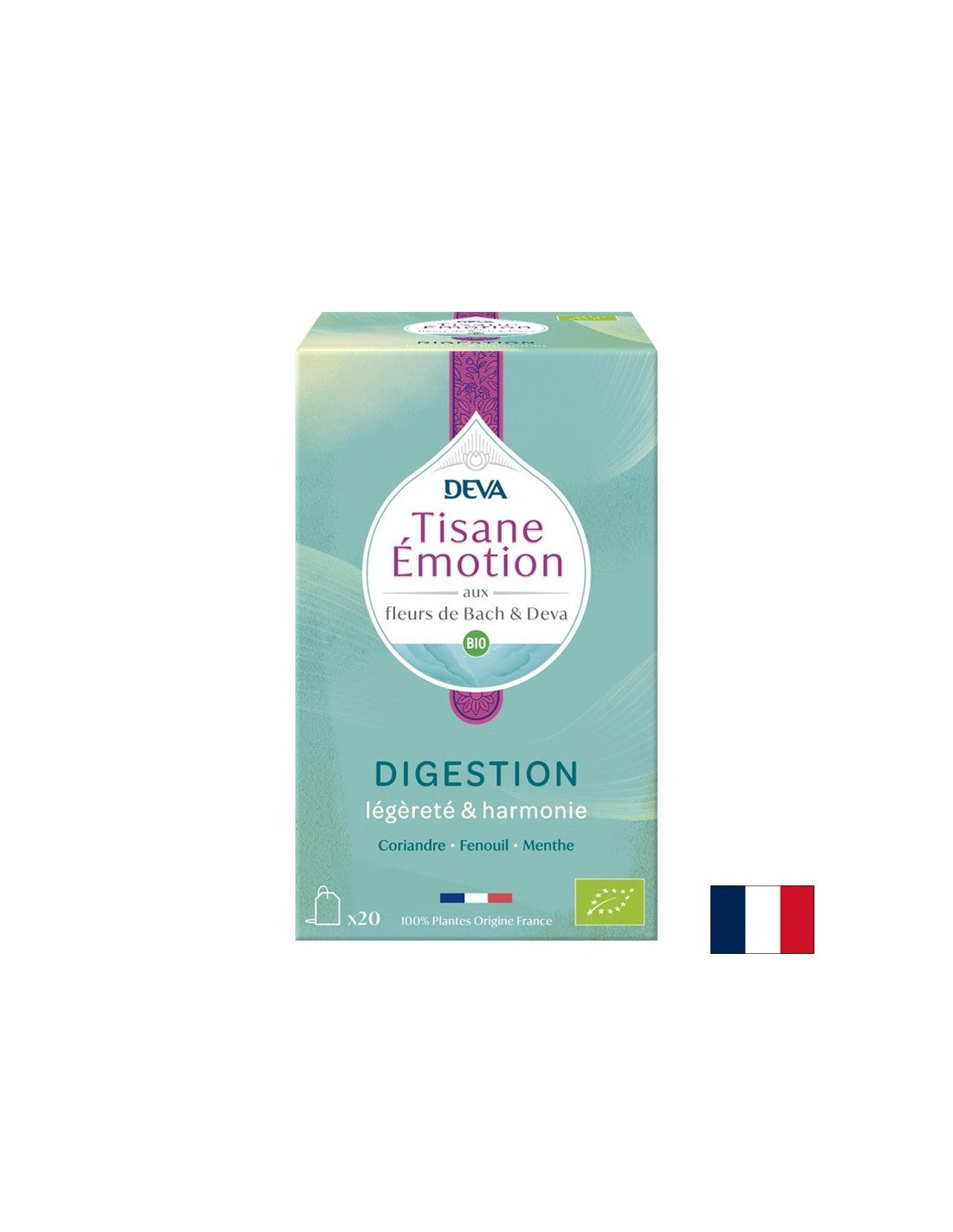 Herbal tea for good digestion (with floral elixirs according to Dr. Bach's method), 20 filter bags - Nutra Best Europe