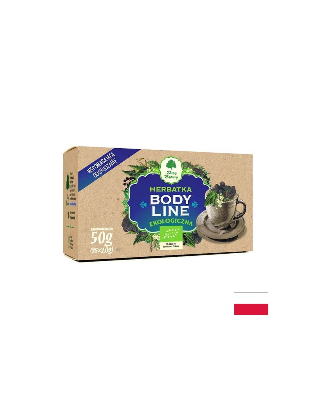 Билков чай за биологично отслабване, 25 торбички за филтър