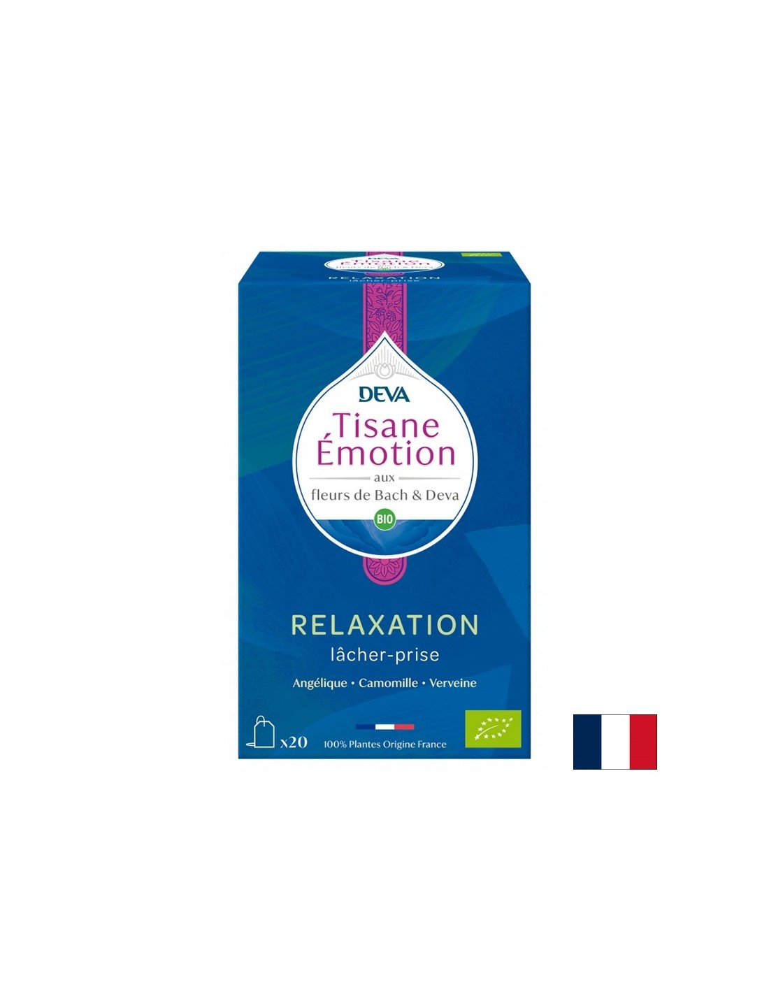 Билков чай за релаксация (с флорални еликсири според метода на д -р Бах), 20 торбички за филтър