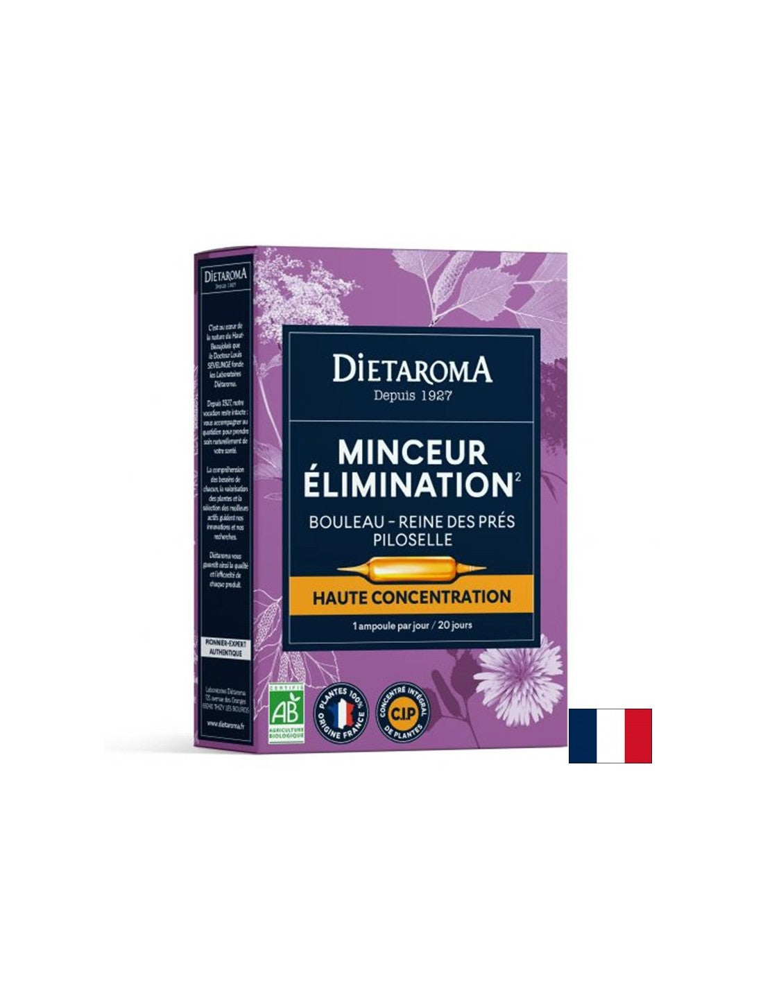 Билкова формула за отслабване (с бреза, Марш невен и миши уши), 20 ампули за пиене