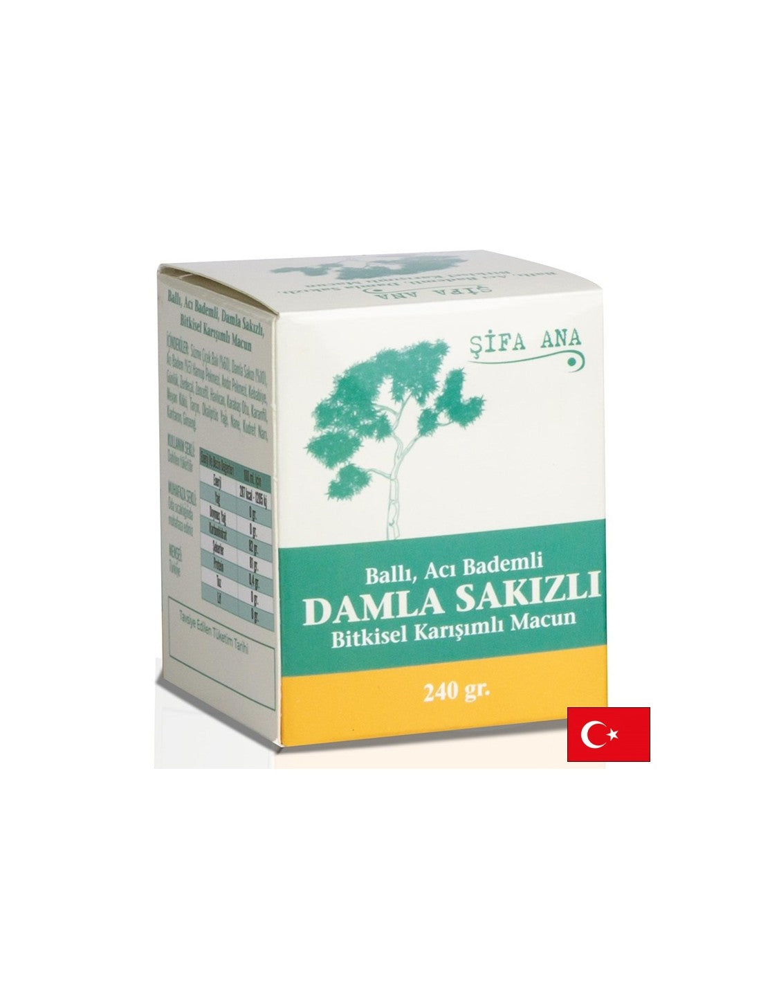 Билкова паста с мед, горчив бадем и мастично масло - за добро храносмилане, 250 g