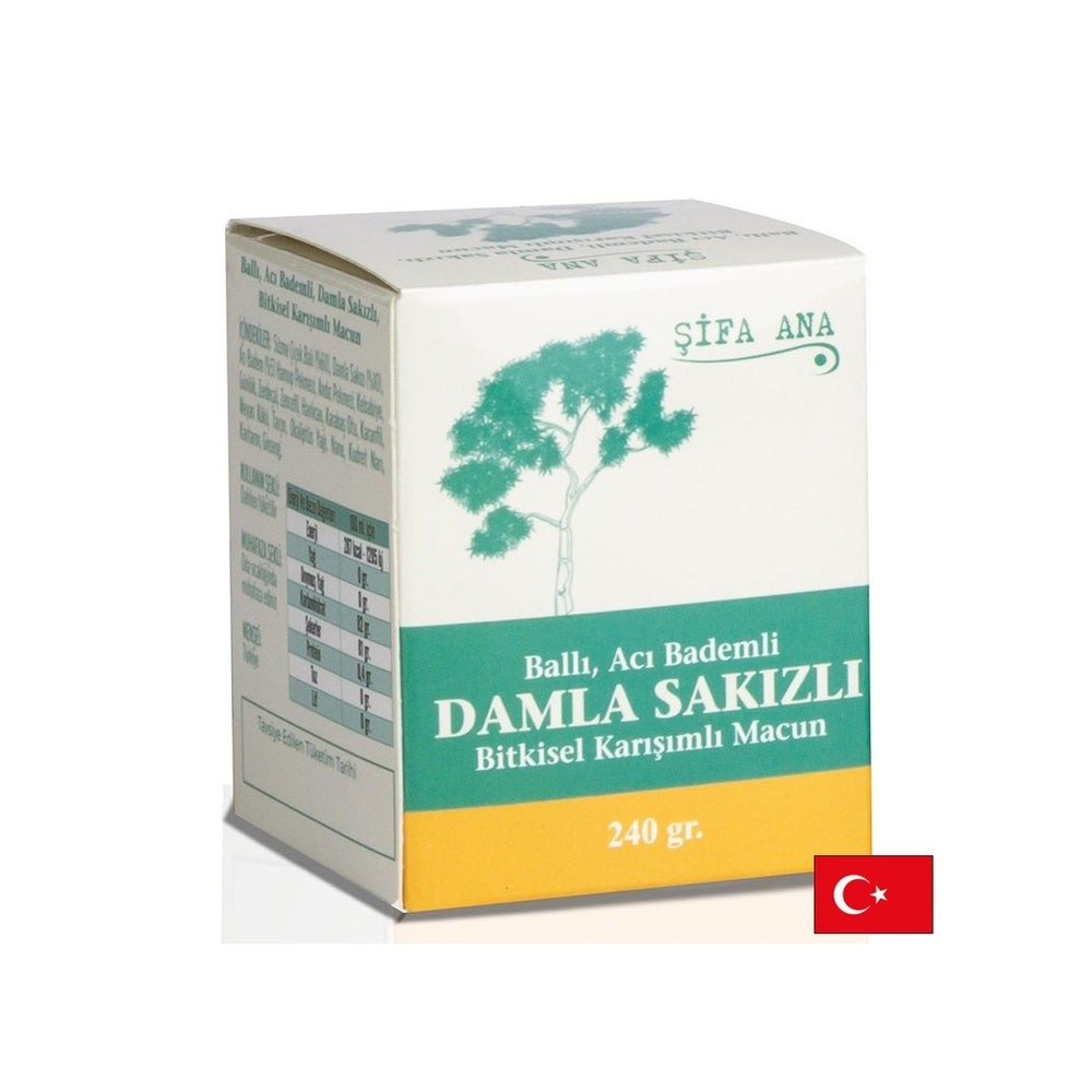 Билкова паста с мед, горчив бадем и мастично масло - за добро храносмилане, 250 g