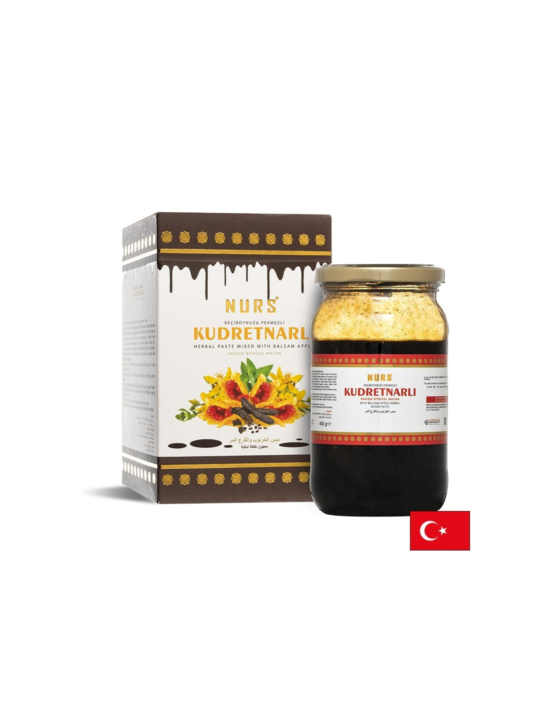 Билкова паста с въгледобивна меласа и горчив пъпеш за добро храносмилане, 400 ml