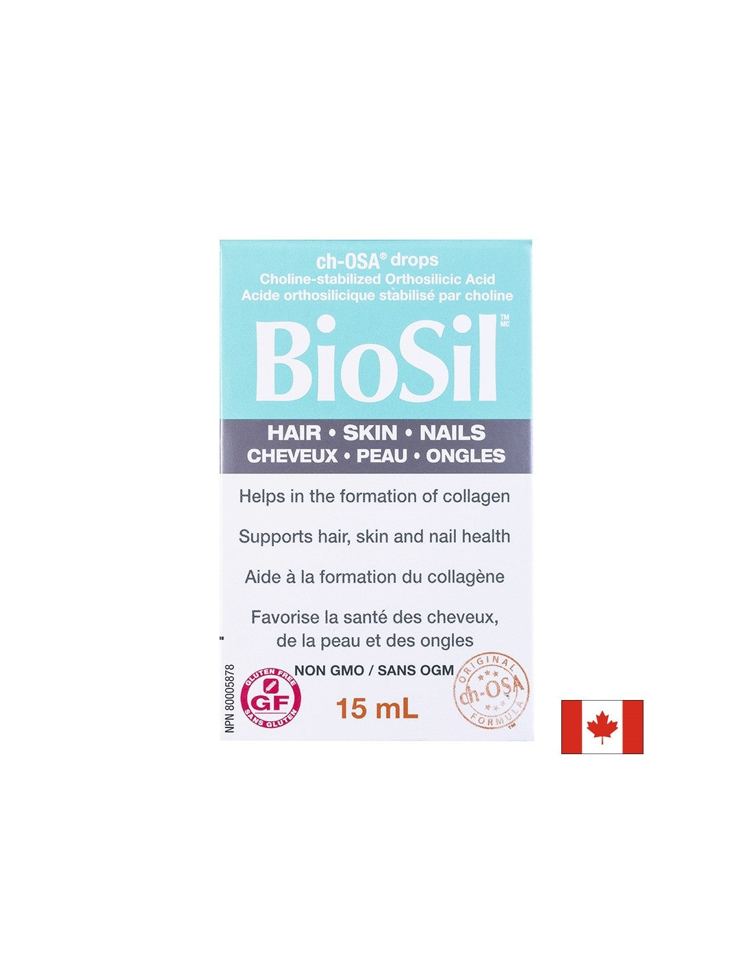 BioSil™ коса, кожа и нокти 15 ml x 30 дневни дози <tc>Natural Factors</tc>