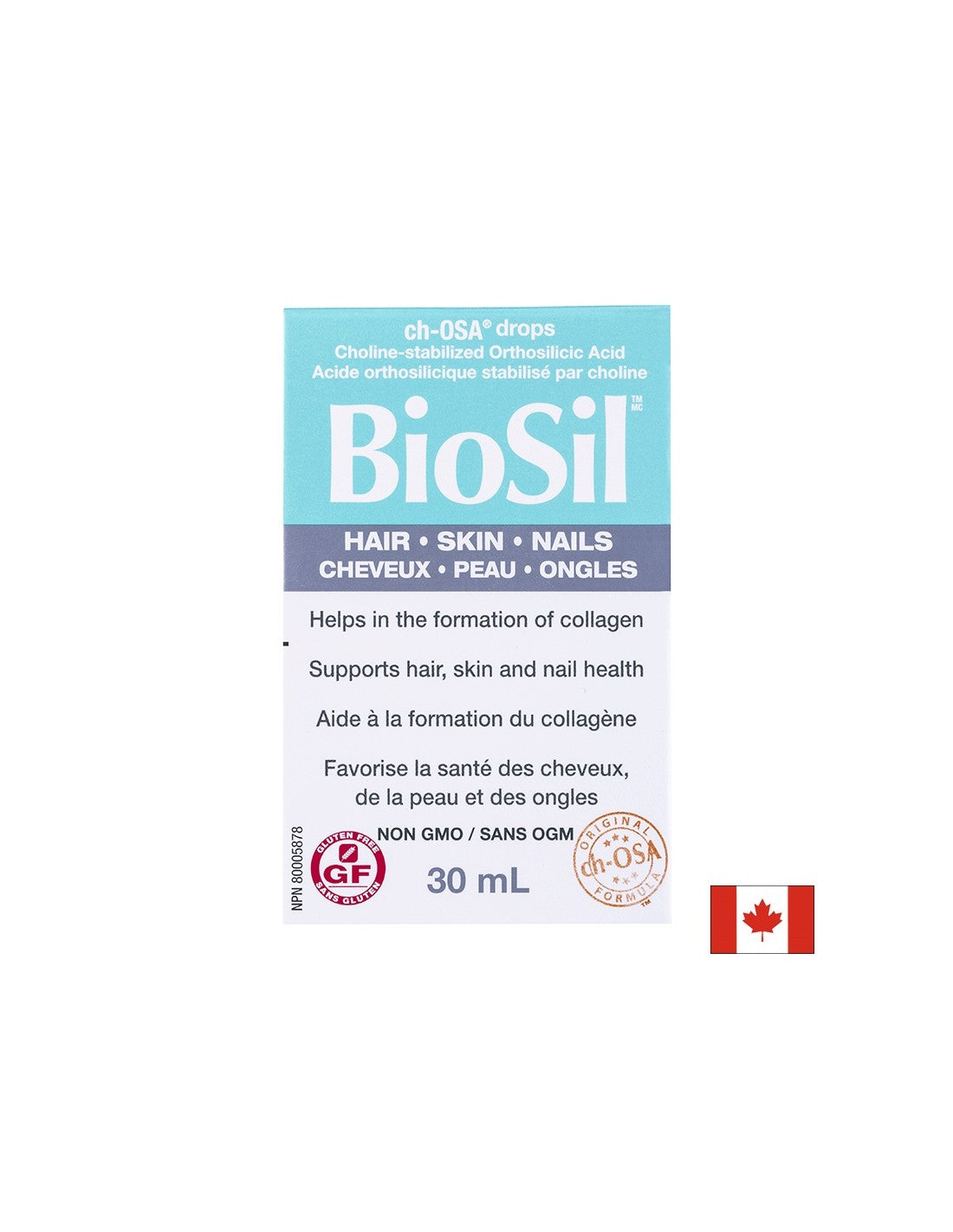 BioSil™ коса, кожа и нокти 30 ml x 60 дневни дози <tc>Natural Factors</tc>