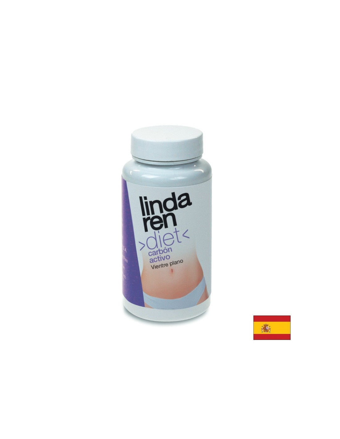 Активен въглерод за плосък стомах - Carbon Activo Vientre Plano Lindaren, 60 капсули