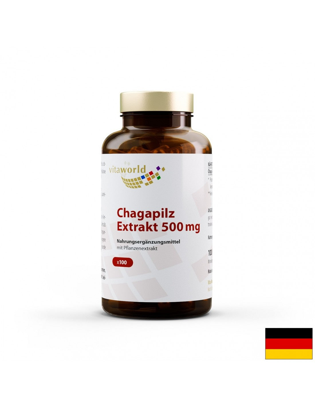 Chagapilz Extrakt / Chaga 500 mg, 100 капсули