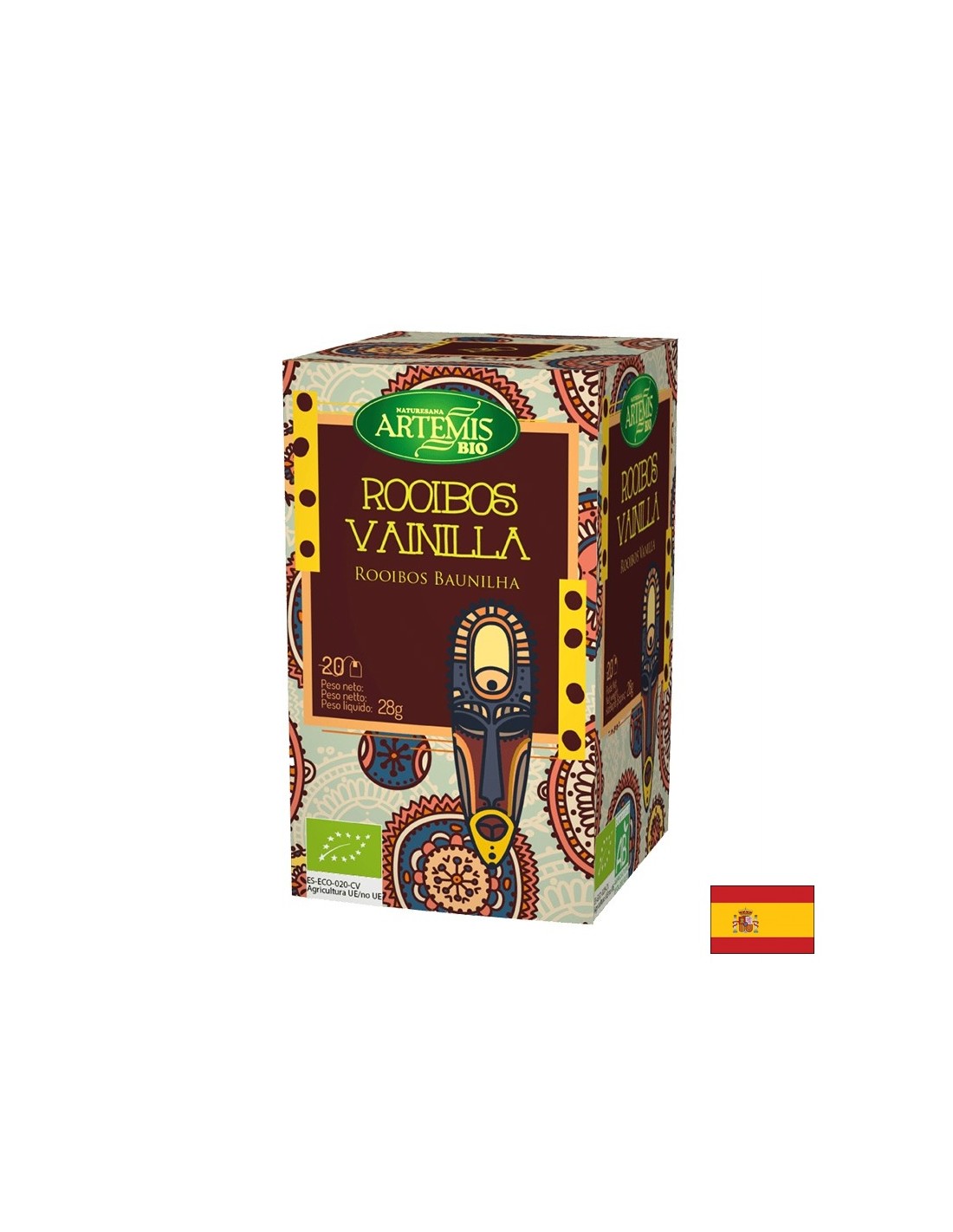 Чай от ванилови ароматизирани Roobos, 20 торбички за филтър Herbes del Moli