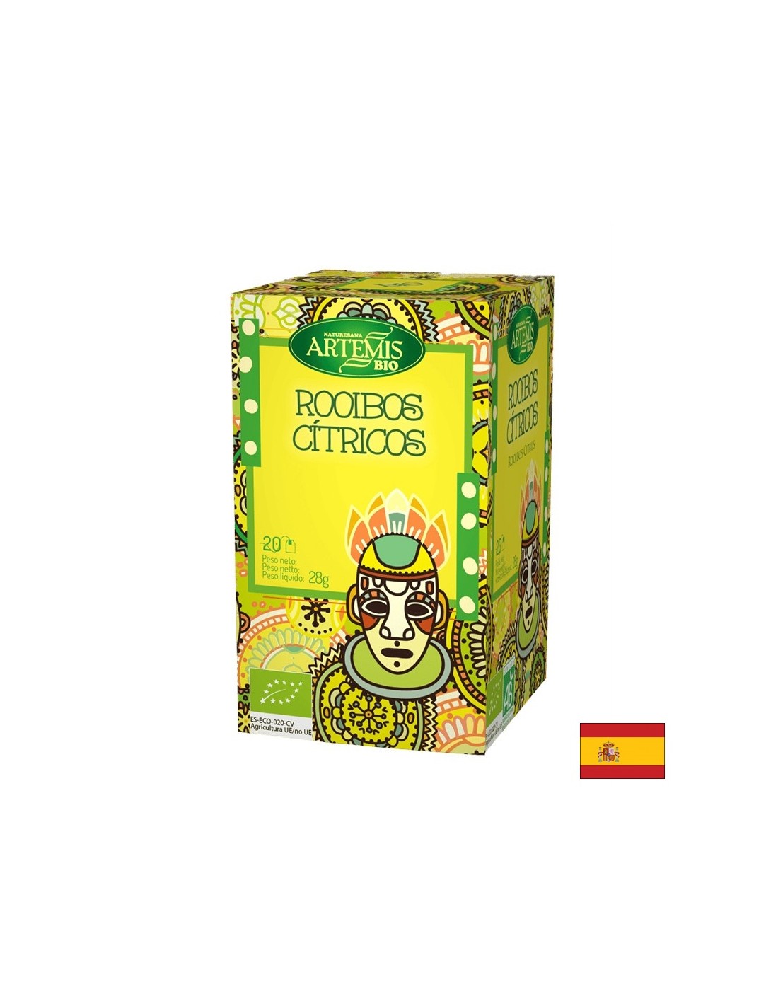 Чай Rooibos с цитрусови плодове, 20 филтърни торби Herbes del Moli