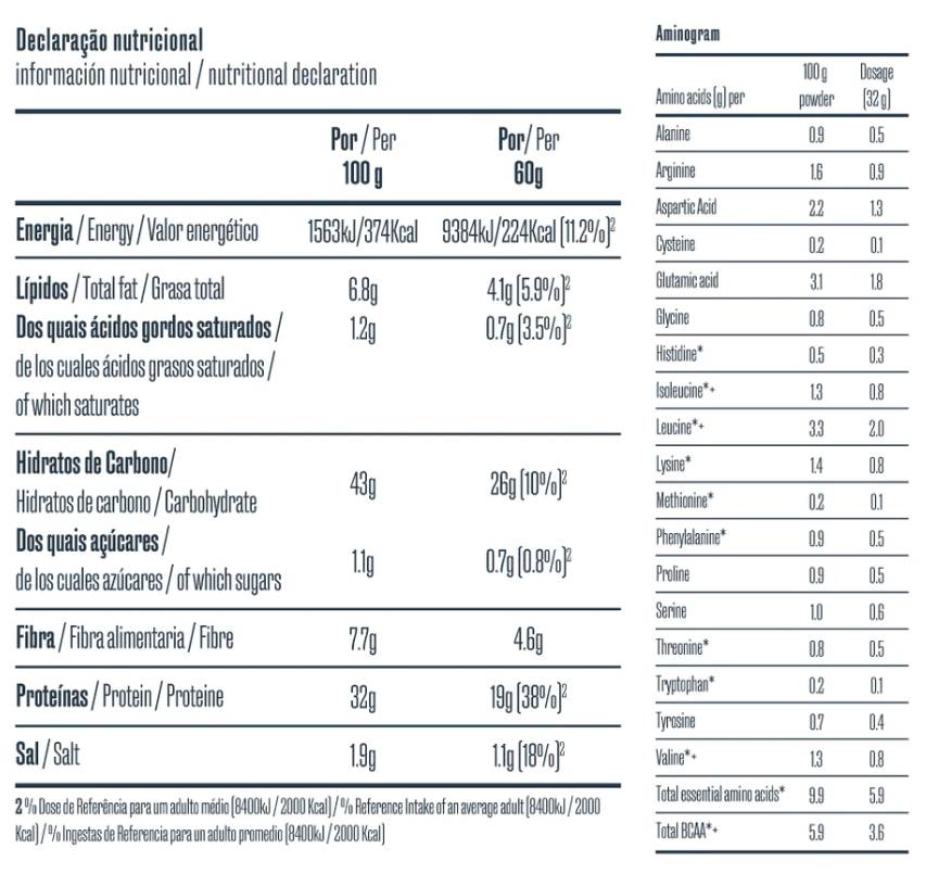 Незабавен люспест овес с растителен протеин 300 грама
