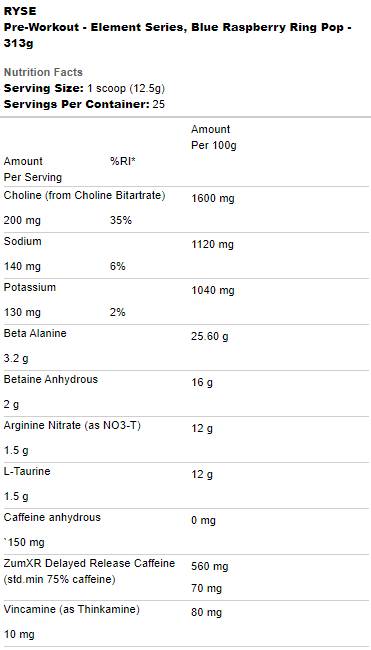 Pre-Workout | Element Series - 313~340 грама - Feel You