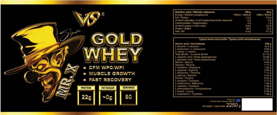 Г -н X Gold Whey 2250 грама