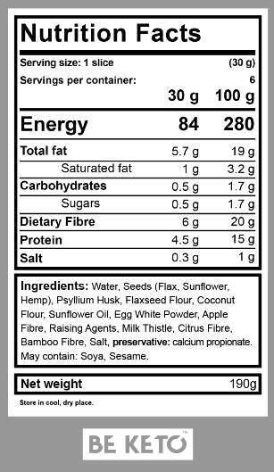№ 1 Кето хляб | Без глутен - 190 грама