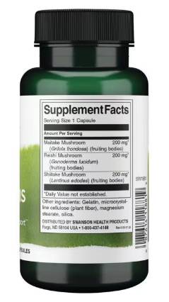 Настроение Shrooms | Maitake, Reishi, Shiitake 60 капсули