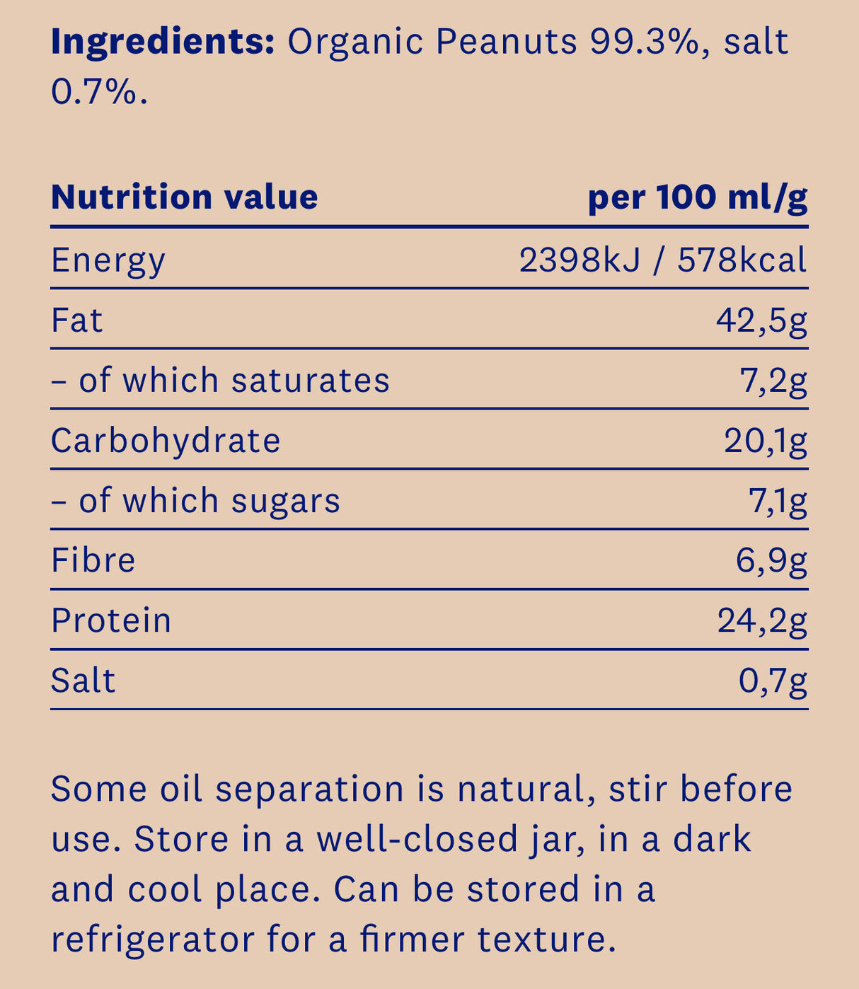 Еко фъстъчено масло хрупкаво 350g (100% био)