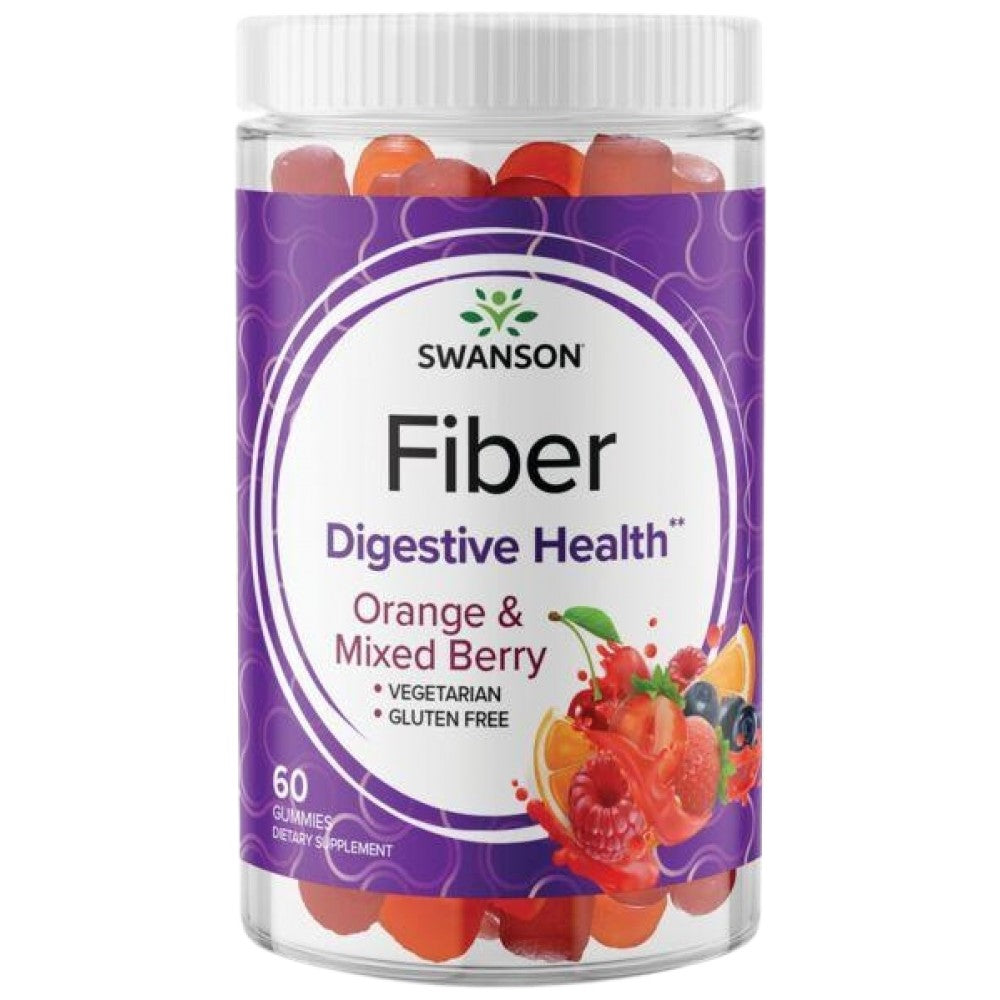 Гъми на влакна | Orange & Mix Berry - 60 дъвчащи таблетки