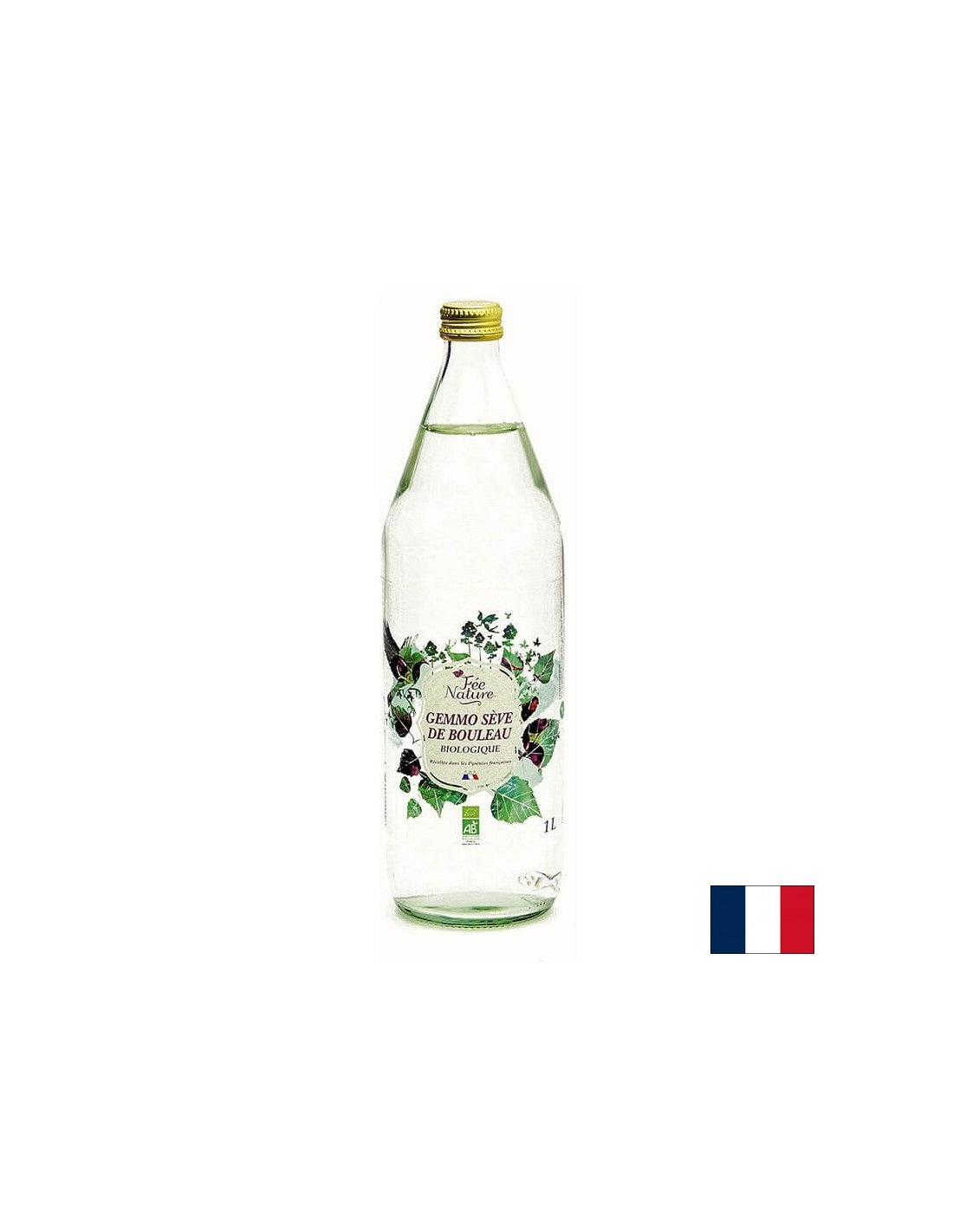 Органичен пиренейски сок от бреза и сок от касис - детоксикация, имунитет и здраве на сърцето, 1 литър