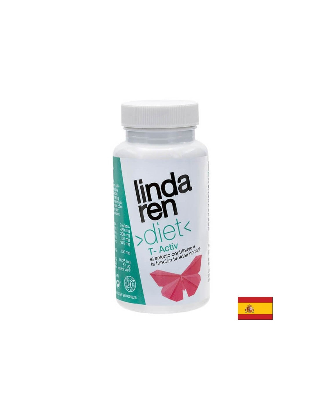 Диета t -activ Формула за бърз метаболизъм - Guggul, Cissus, водорасли, зелен чай и селен, 90 капсули