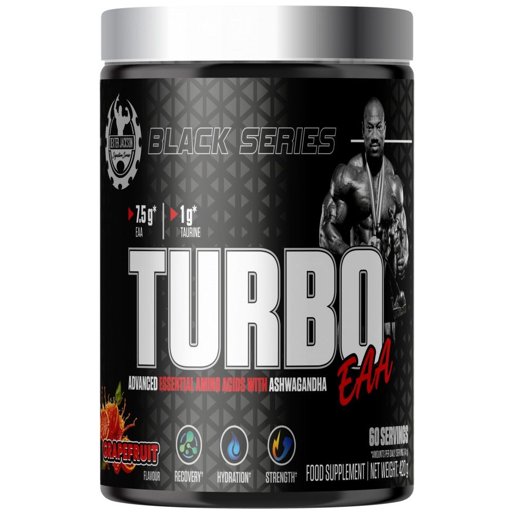 Черна серия | Turbo EAA Powder ~ Основни аминокиселини с таурин - 420 грама
