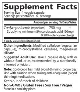 Най -добрите ултра кордицепи - 60 капсули