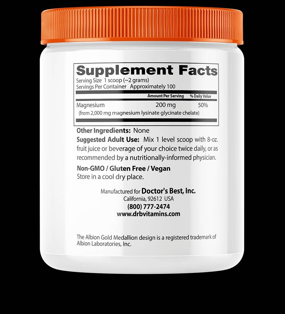 Най -добър магнезиев прах с висока абсорбция с Traacs - 200 грама