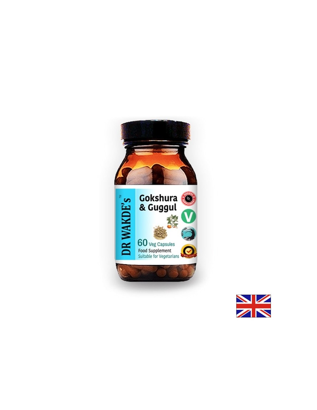 Gokshura & Guggul / Gokshura и Guggul Ayurveda, 60 капсули д -р Wakde's