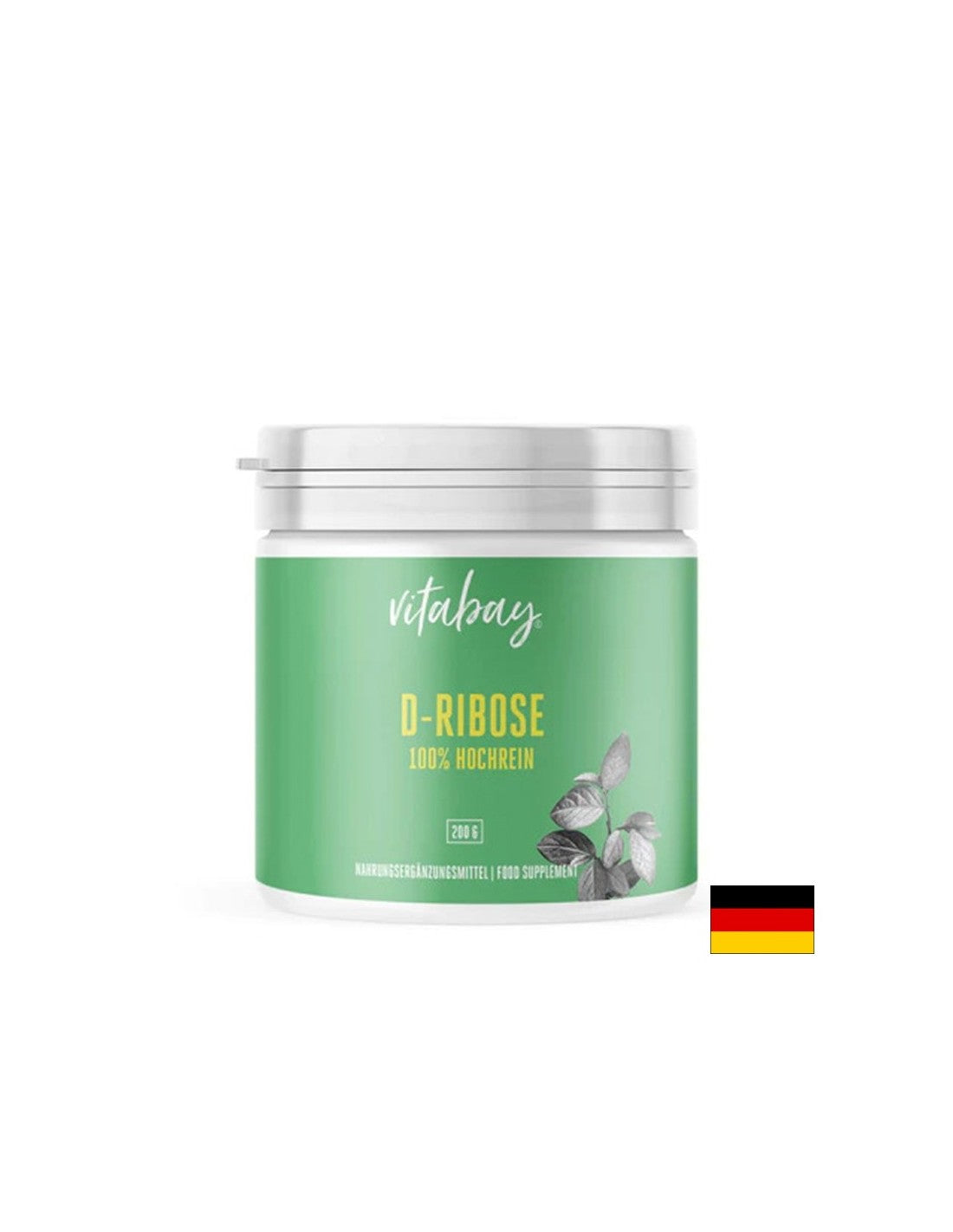 Energy and Stamina - D-Ribose, 200g Vitabay Powder - Nutra Best Europe