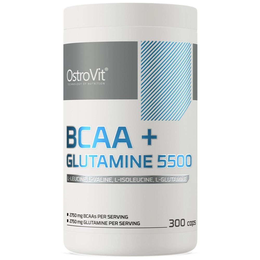 BCAA + глутамин 5500 mg - 150 капсули